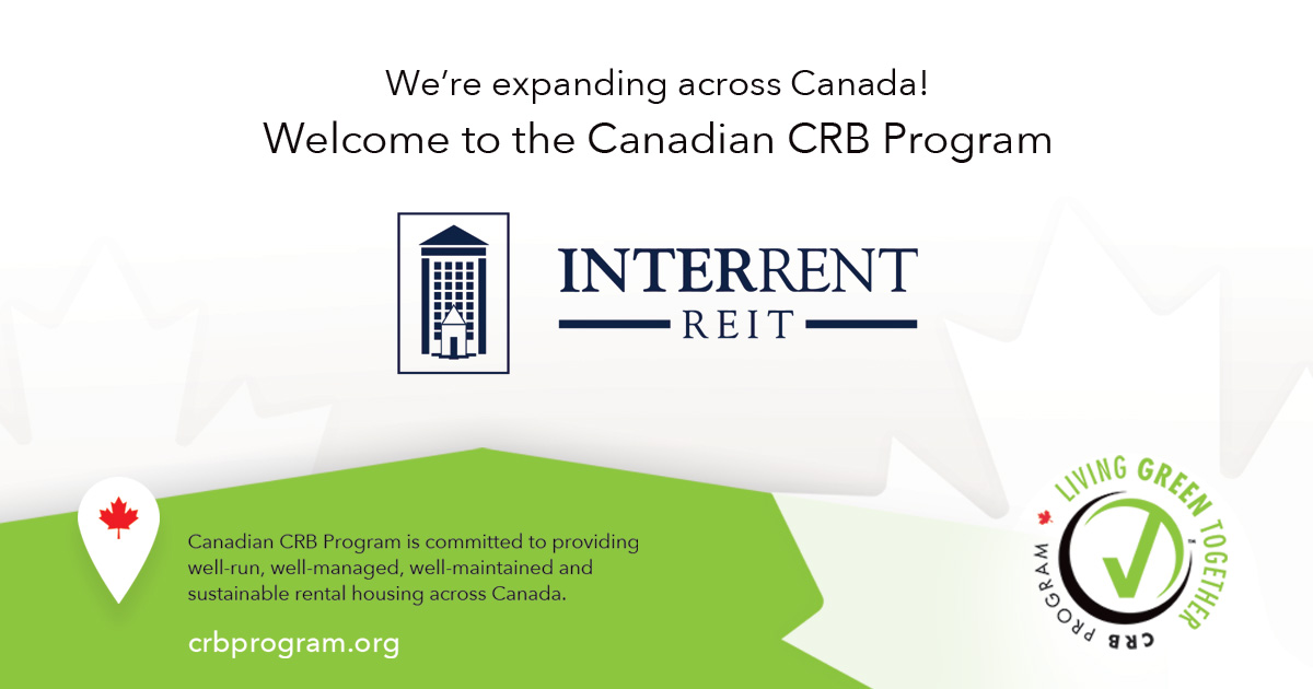 crbprogram's tweet image. Congratulations InterRent REIT for successfully certifying buildings in Burlington, Hamilton, Ottawa and St. Catherines, through the Canadian CRB Program. We are excited for your tremendous commitment and growth with the program! #acrosscanada #buildingcertification