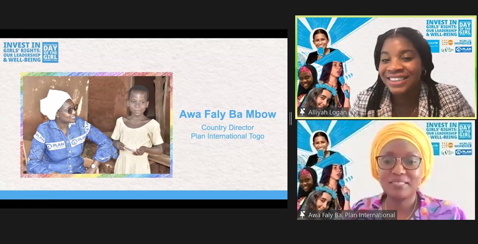 Country Director of <a href="/Plan_Togo/">Plan Togo</a>, <a href="/Awafba/">Awa Faly Ba</a>, closes out our #IDG2023 event w/ <a href="/UNICEF/">UNICEF</a> by discussing the importance of shaping the future with youth – especially girls!👏