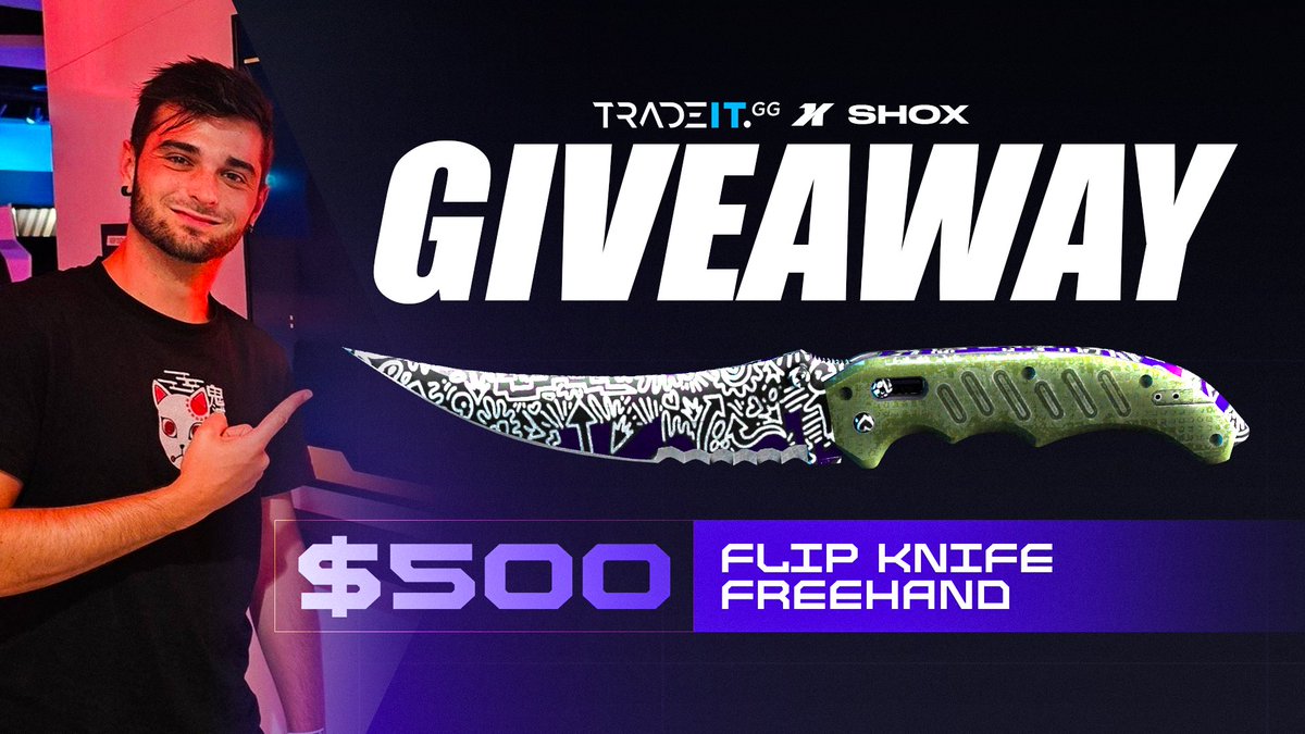 shoxCSGO's tweet image. CS2 hitboxes might be glitched but with @tradeit_gg we never miss 🎯 Try to win a $500 value flip knife by:
- Following both our accounts
- Tagging two friends
- Like and RTing this post!
We'll pick a winner next week 🍀 (commercial collaboration)