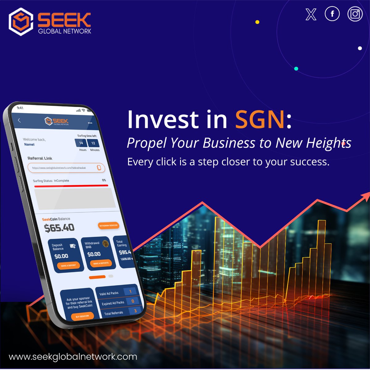 Elevate your enterprise with SGN: Where every click fuels your ascent.
Stay tuned for more details: 🌐 seekglobalnetwork.com
#InvestInSGN #BusinessGrowth #SuccessClicks #EnterpriseElevation #DigitalAdvantage #StrategicInvestment