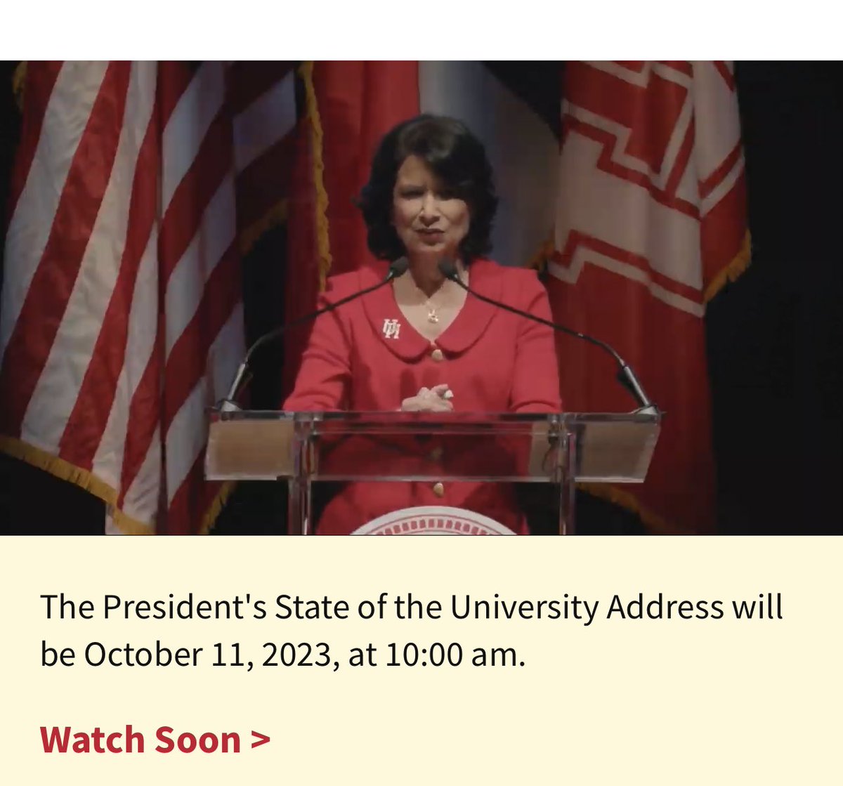 _lexipedraza24's tweet photo. Live tweeting watching President Renu Khator for the 2023 State of University event! #RothComm3315 https://t.co/1W03VilmQ5
