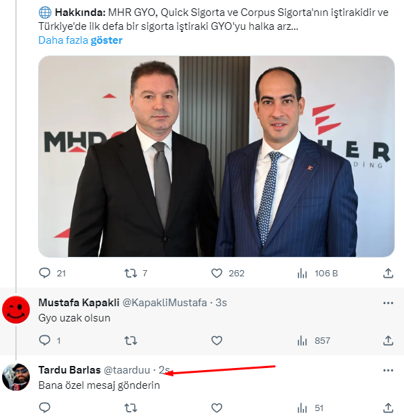 Şöyle bir tane sahte hesap türemiş bana özel mesaj gönder diye dolandırıcılık yapıyor dikkat. kimseye özel mesaj ile ulaşmam. hesabın sahte olduğunu takipçi sayısına bakarak anlayabilirsiniz zaten .