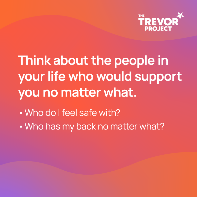TrevorProject's tweet photo. Remember, there is no one way to come out or be out; there is no right — or wrong — way to come out or be out. 

Happy #NationalComingOutDay! Today, we celebrate each and every single LGBTQ young person who’s filling our world with more joy, love and sparkles every day. 🌈✨🧡