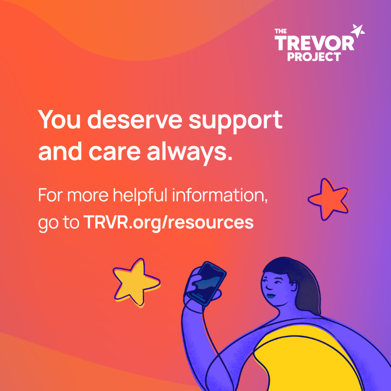 TrevorProject's tweet photo. Remember, there is no one way to come out or be out; there is no right — or wrong — way to come out or be out. 

Happy #NationalComingOutDay! Today, we celebrate each and every single LGBTQ young person who’s filling our world with more joy, love and sparkles every day. 🌈✨🧡
