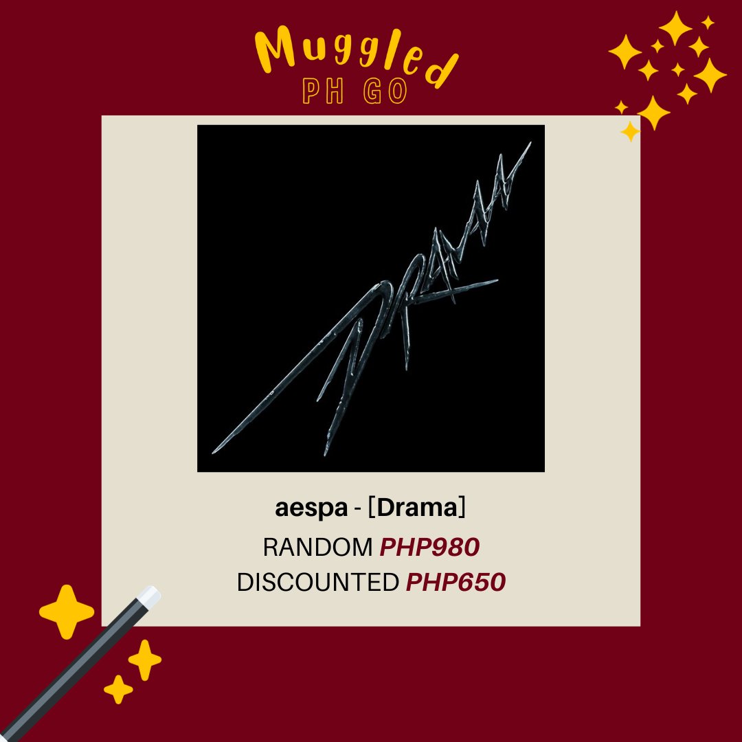 muggledPH's tweet photo. aespa - 4th Mini Album [Drama]
💿DRAMA ₱980
💿SCENE ₱675
💿SEQUENCE ₱870
💿GIANT ₱870
✅LONG DOP
✅DISCOUNTED PRICE
✅WITH POB

🚢NETA
DOO: NOV 9
50% DP: NOV 9
REMBAL: ONHAND

➢https://t.co/0DHrMQiUPr

t. wts lfb ph go pasabuy pre order 
#MuggledPHGo https://t.co/ayZ9uR1I3Q