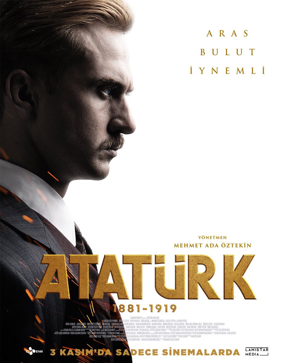 Aras_B_iynemli's tweet photo. Çoook heyecanlıyımm!
Bir milletin umudu, ölümsüz bir kahraman… 🇹🇷❤️

                  ————————

" Bir Mehmet Ada Öztekin filmi" #ATATÜRK 1. Film 3 Kasım’da sinemalarda 🎥
#AtatürkFilmi #AtatürkTheMovie 
@lanistarmedia
@M_AdaOztekin @ataturkthemovie https://t.co/SR4IyjnDBl