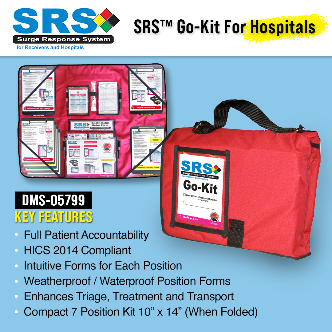 DMSTriageTags's tweet image. Whether it's a patient Surge event or an MCI, Go-Kits are a great resource to help you manage and maintain multiple patients during a chaotic event.

#DMS
#PatientManagement
#GoKits
#SurgeEvents
#MCIEvents
