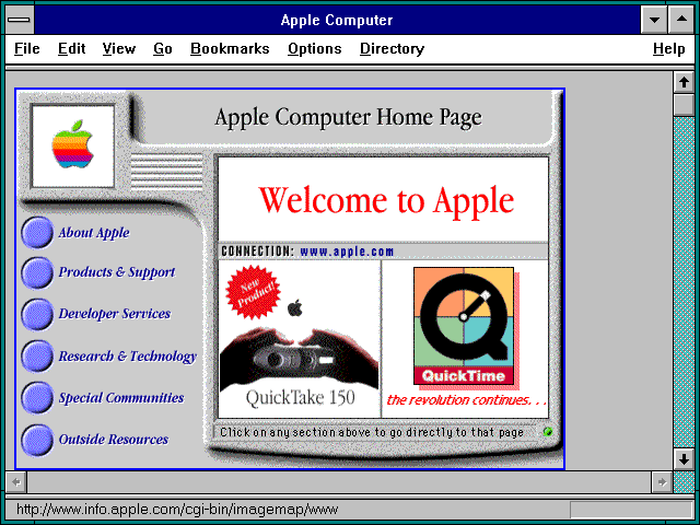 WebDesignMuseum's tweet photo. Homepages of major technology companies in 1995

– Adobe
– Apple
– Dell
– IBM

#WebDesignHistory https://t.co/v5jLdkWn7e