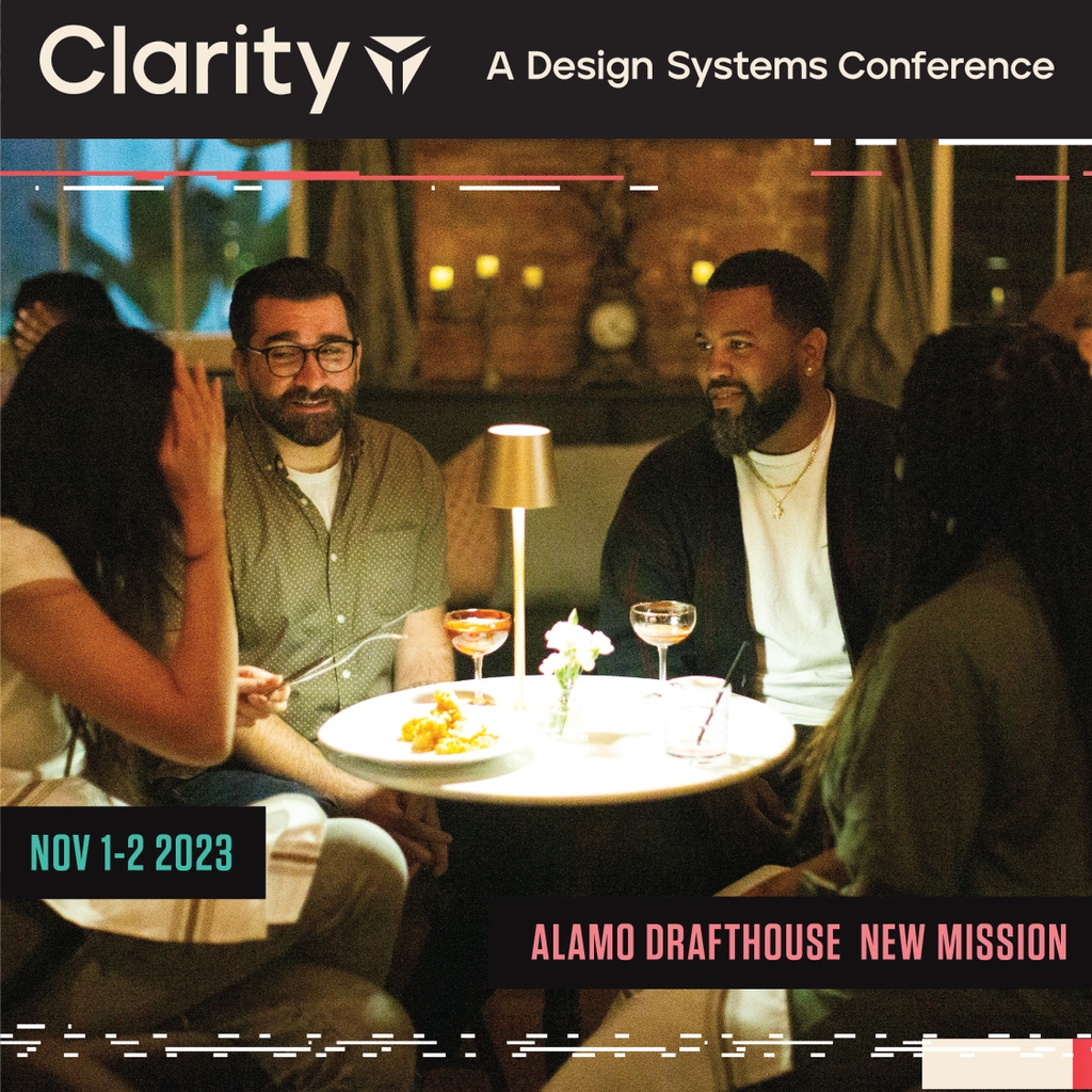 Clarity_conf's tweet image. ✨ We believe real success comes when diverse perspectives unite around a shared vision and language. Are you in? 🚀 Join us in San Francisco on November 1st-2nd as we explore the future of design systems. #Clarity #ReturnToForm #DesignSystems #TechEvent