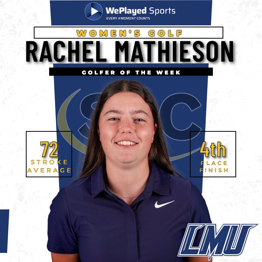 SAC_Athletics's tweet photo. ⛳️ 𝗚𝗼𝗹𝗳𝗲𝗿𝘀 𝗼𝗳 𝘁𝗵𝗲 𝗪𝗲𝗲𝗸

@LMURailsplitter Mathieson and Reynolds Named SAC @WePlayed Sports Men's and Women's Golfers of the Week

📰: https://t.co/3oLkOvIYH6

#MakeSACYours #SACWGOLF #SACMGOLF https://t.co/chksrQW91T