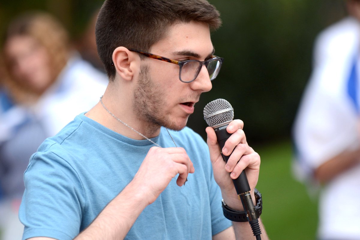 Students on Wednesday led a rally in support of the Jewish community in Israel, around the world, and here at Babson, following the acts of terror at the hands of Hamas.