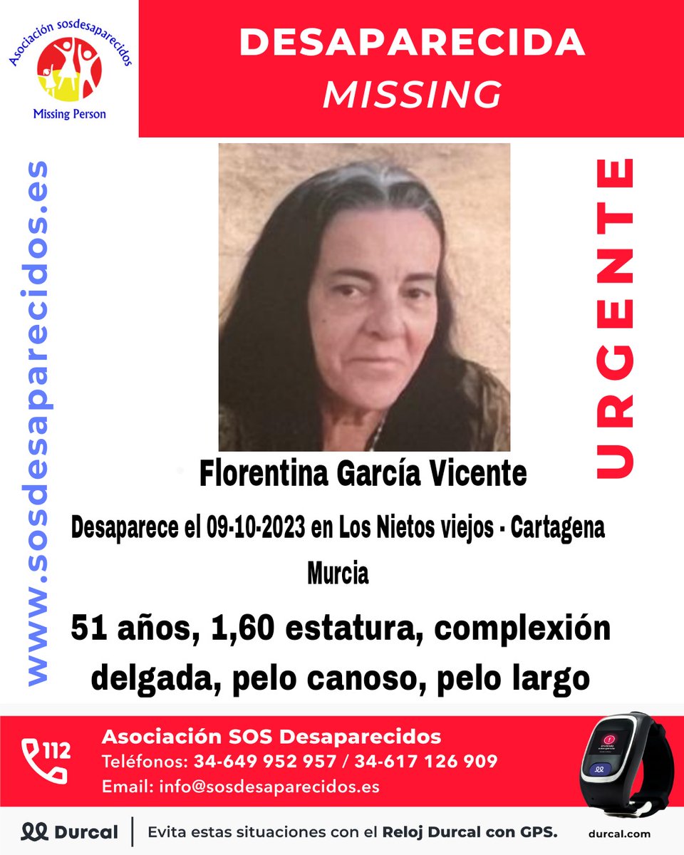 🆘 DESAPARECIDA #Desaparecidos #sosdesaparecidos #Missing #España #Murcia #Cartagena Fuente: sosdesaparecidos Síguenos @sosdesaparecido