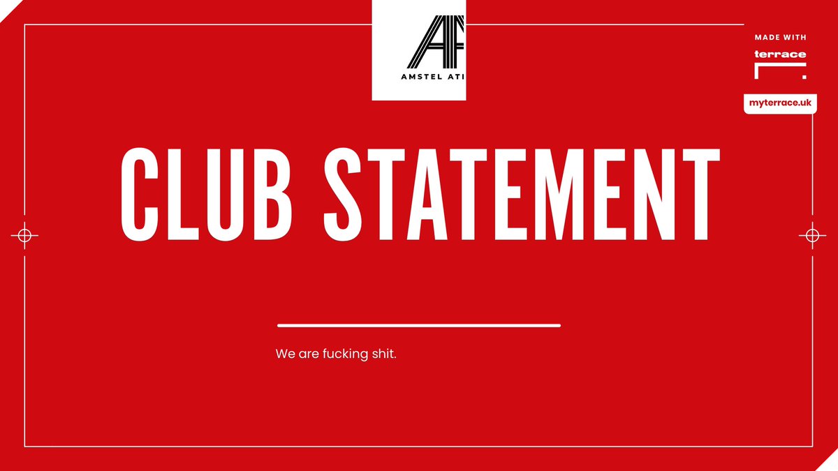 Amstel Athletic FC tweet media