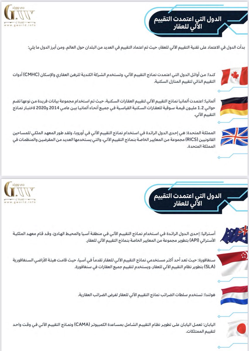 Haldhowayan's tweet photo. ماهي الدول التى اعتمدت التقييم الآلي العقاري

هل سوف ينتهي عصر المقيم العقاري التقليدي ؟ 
وهل التقييم الآلي للعقار سوف ينهي وظيفة المقيم العقاري ؟ 
هل يستطيع الذكاء الاصطناعي أن يحل محل التقييم التقليدي ويغير من صناعة التقييم ؟ كل هذه الأسئلة تدور في رأس العاملين في قطاع التقييم العقاري خصوصا مع ظهور منصات التقييم الآلي للعقار والتي بدأت في استقطاب ثقة العاملين في القطاع ؛ حيث تعتبر أكثر كفاءة ، وأسرع مقارنة بالتقييمات التقليدية التي تتطلب زيارات فعلية للعقار ، وتعتمد على الآراء الشخصية التي من الممكن أن تتغير من مقيم إلى مقيم آخر .
