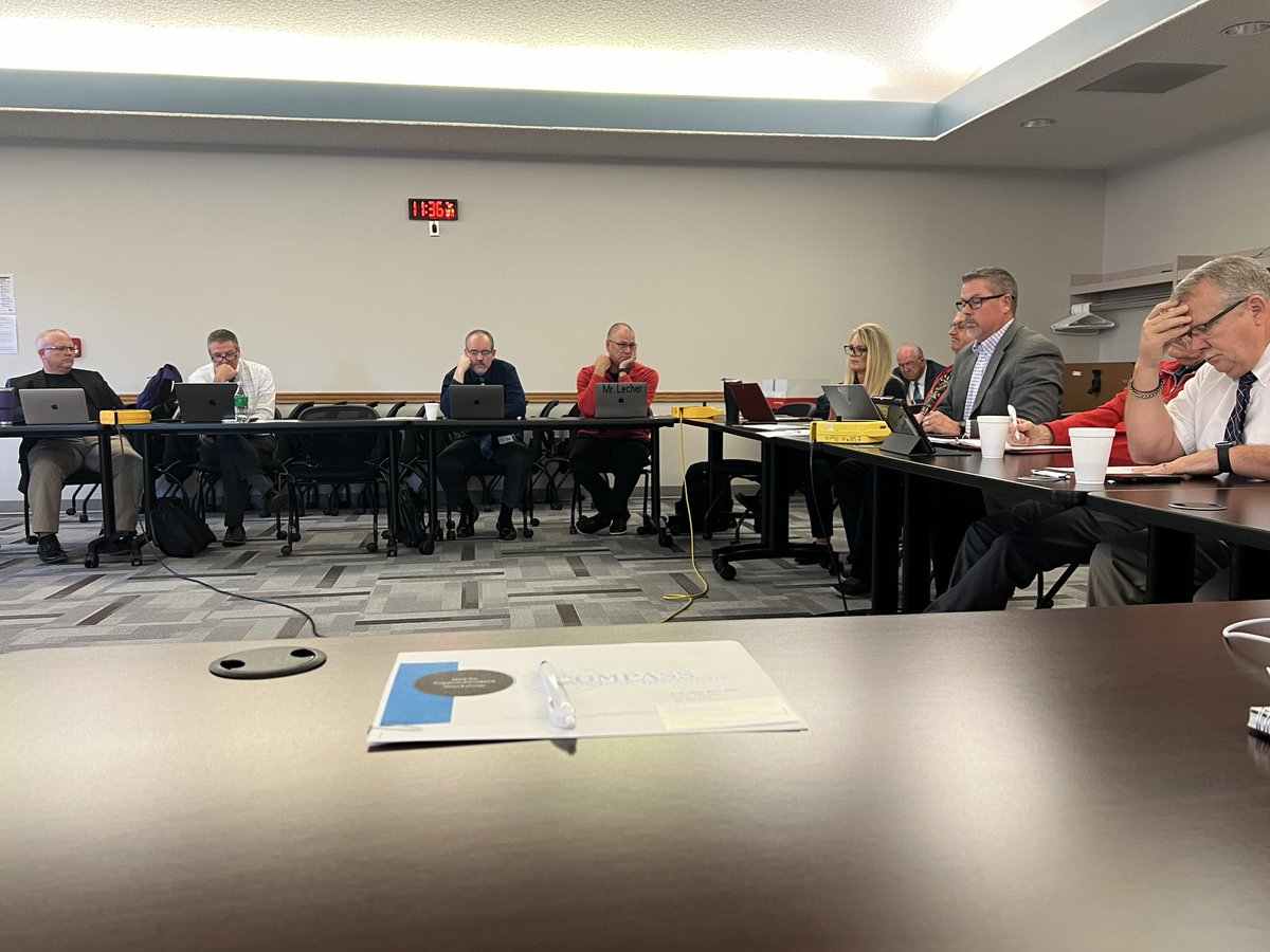 NCSACinde's tweet image. @esu11 Superintendent Meeting with director reports on technology, SPED, and teaching &amp;amp; learning. #TurnitUptoESU11

Brad Dirksen @NDE_GOV presented positive changes in rule 21 &amp;amp; 24 on certification and accreditation. 
 
Delicious lunch &amp;amp; @NRCSA1980 meeting followed. #RootedNe