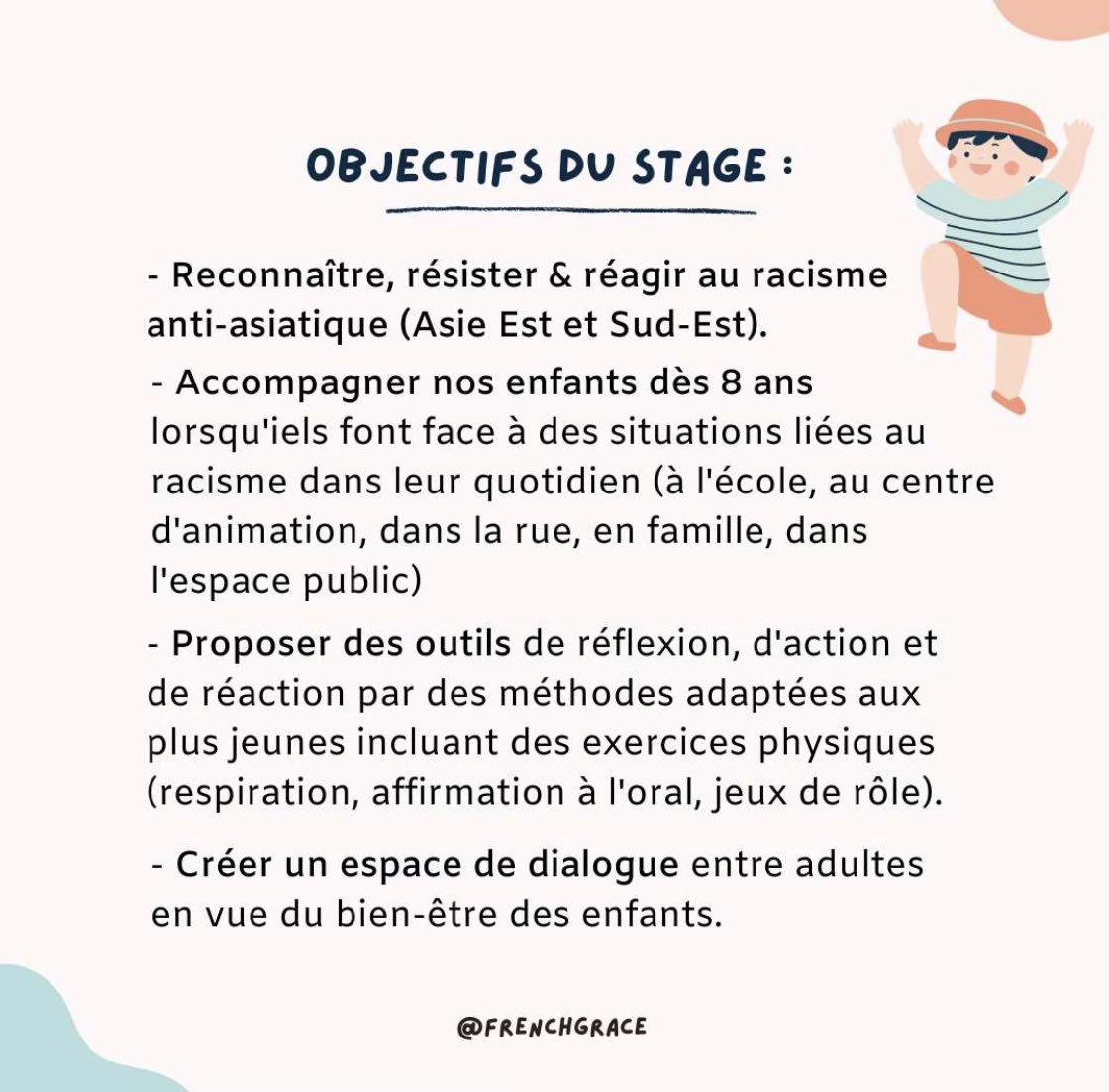 Nouvelle session Stage d’autodéfense antiraciste animée par @gracefullyfried Ce stage sera filmé dans le cadre d’un documentaire pour France 5 au sujet du racisme anti-asiatique ! #Education #Transmission