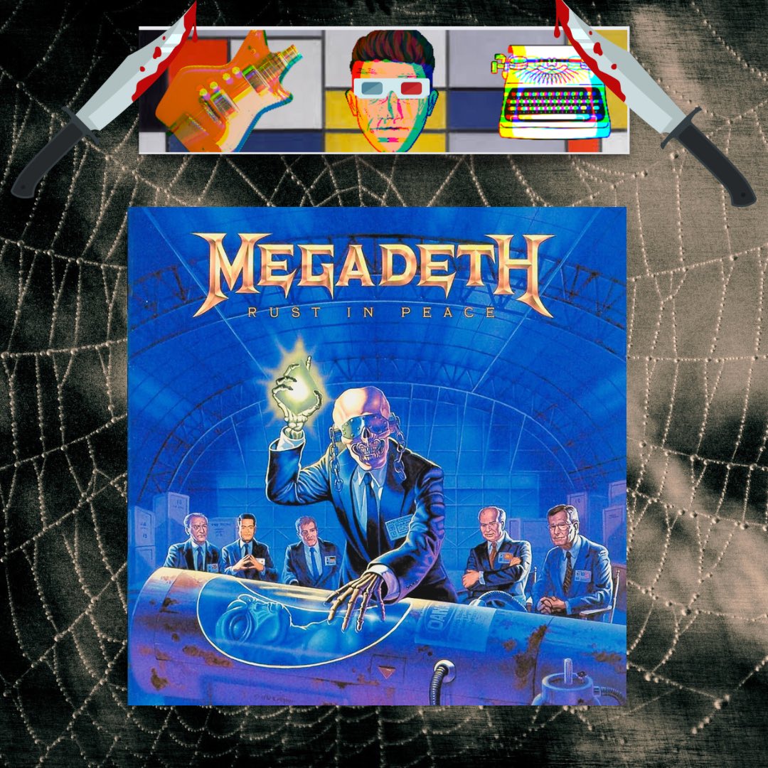ComTriyou's tweet image. No. 2 on my Halloween album/covers list is Megadeth’s Rust in Peace  #halloween #vinyl #vinylcommunity #vinyladdict #Megadeth