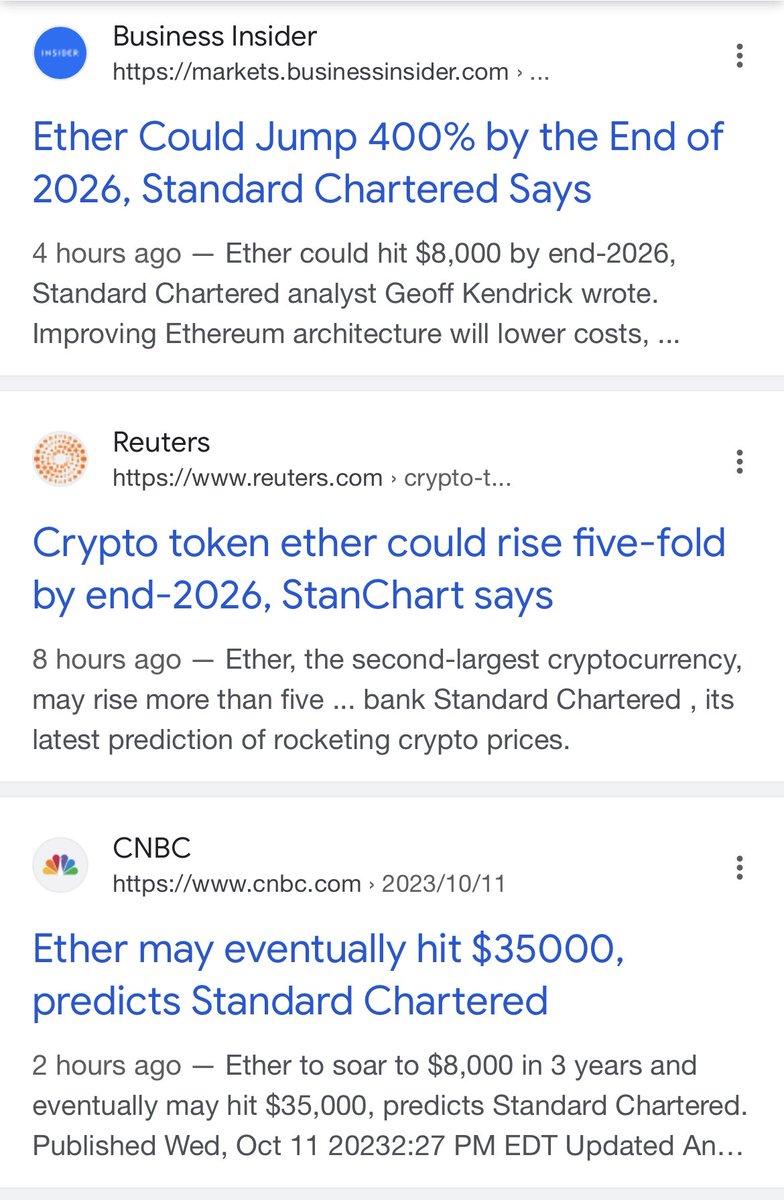 Ether may eventually hit $35,000, predicts Standard Chartered
