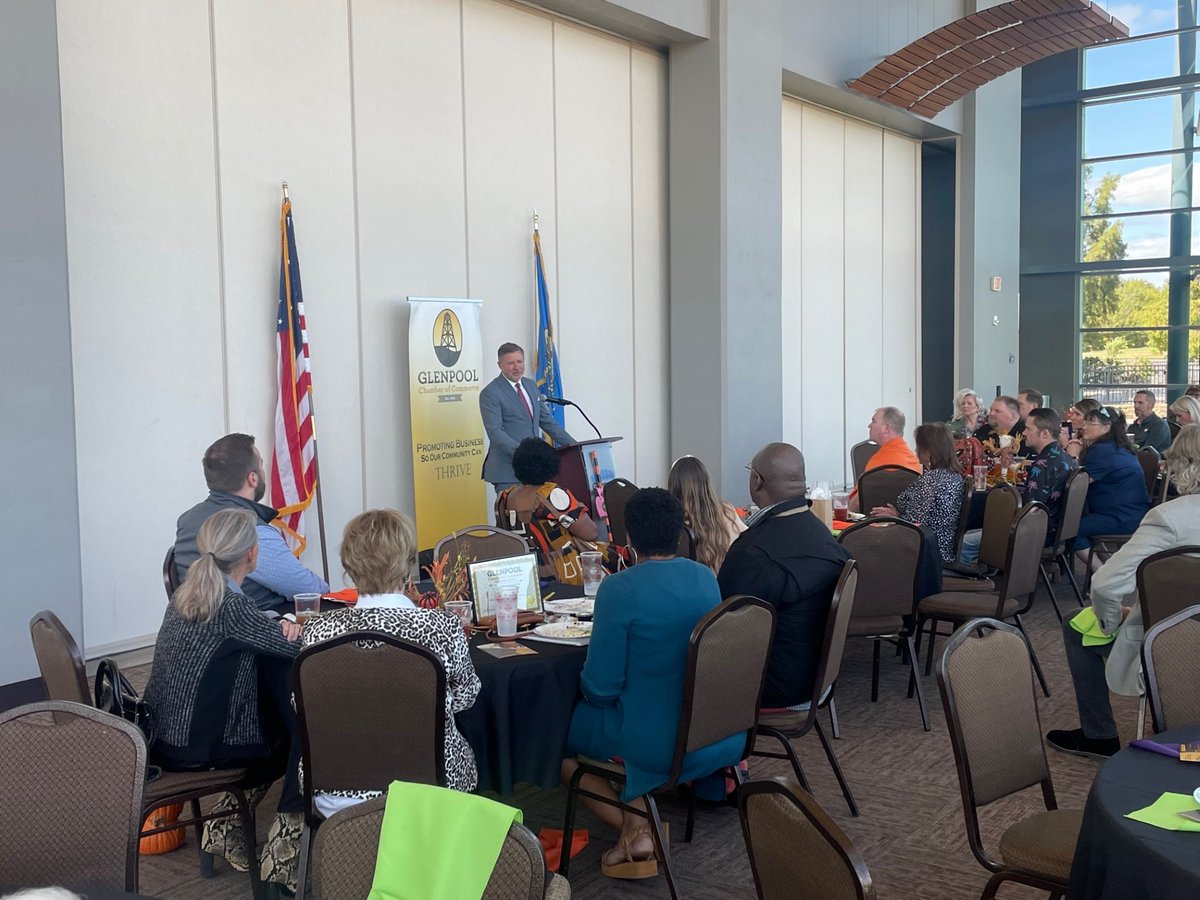 Oklahoma Attorney General Gentner Drummond (@okla_oag) on Twitter photo I enjoyed visiting with the <a href="/GlenpoolChamber/">The Glenpool Chamber of Commerce</a> at their monthly luncheon today about illegal marijuana operations and organized crime, government transparency and improving tribal relations. I enjoyed visiting with the <a href="/GlenpoolChamber/">The Glenpool Chamber of Commerce</a> at their monthly luncheon today about illegal marijuana operations and organized crime, government transparency and improving tribal relations.