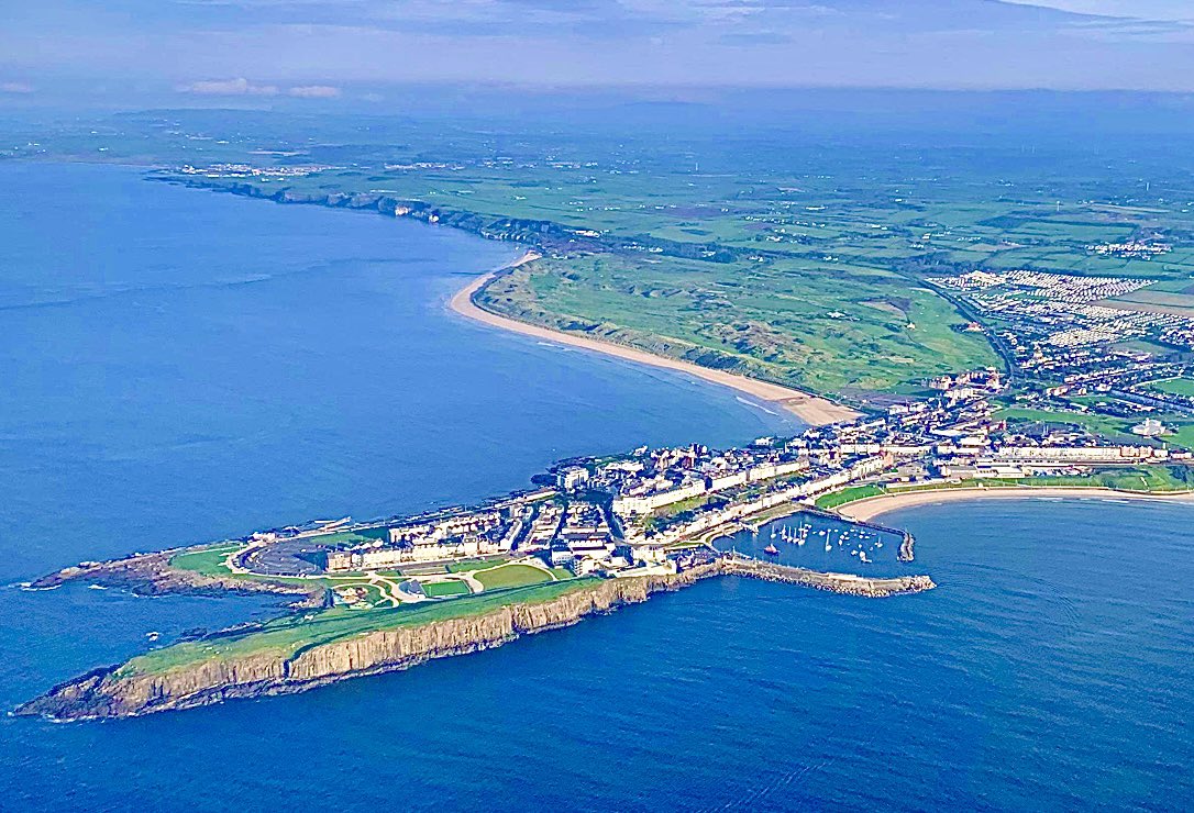 Portrush Northern Ireland from the Air.