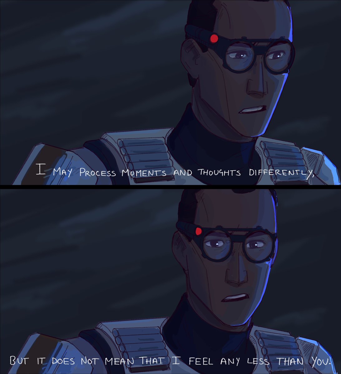 Redraw of my favourite Tech scene!! This was a fun lighting experiment