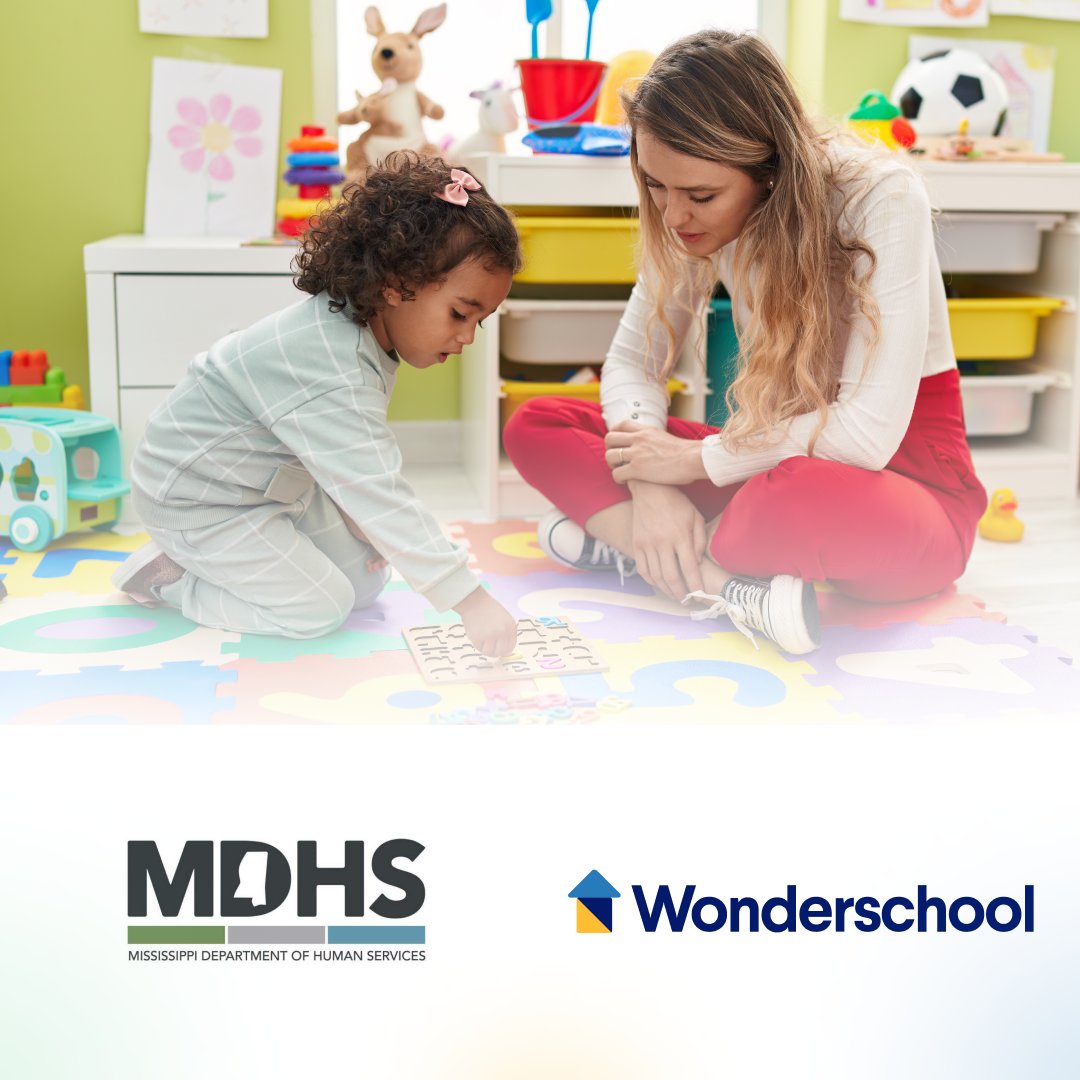 Good news! We're partnering with @MS_DHS to improve child care in Mississippi! We'll help create new home-based programs and establish one of the nation's first statewide substitute teacher pools. More about this initiative here: wdam.com/2023/10/11/mdh… #childcare #subpool