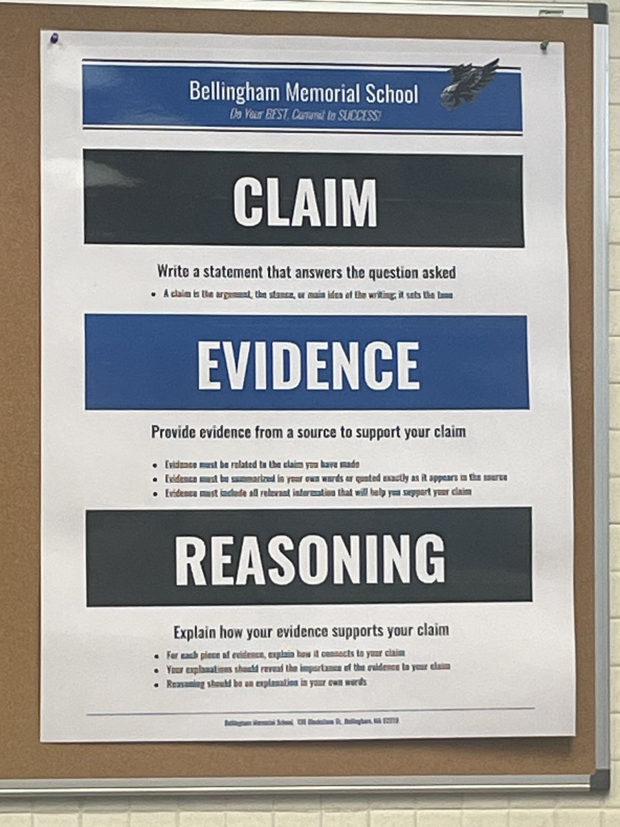The middle school in Bellingham has data walls popping up across the school. Additionally, they have developed clear expectations for one of their first practice (CER). This ILT is on the move! <a href="/pmaranoBPSD/">BPSD</a>