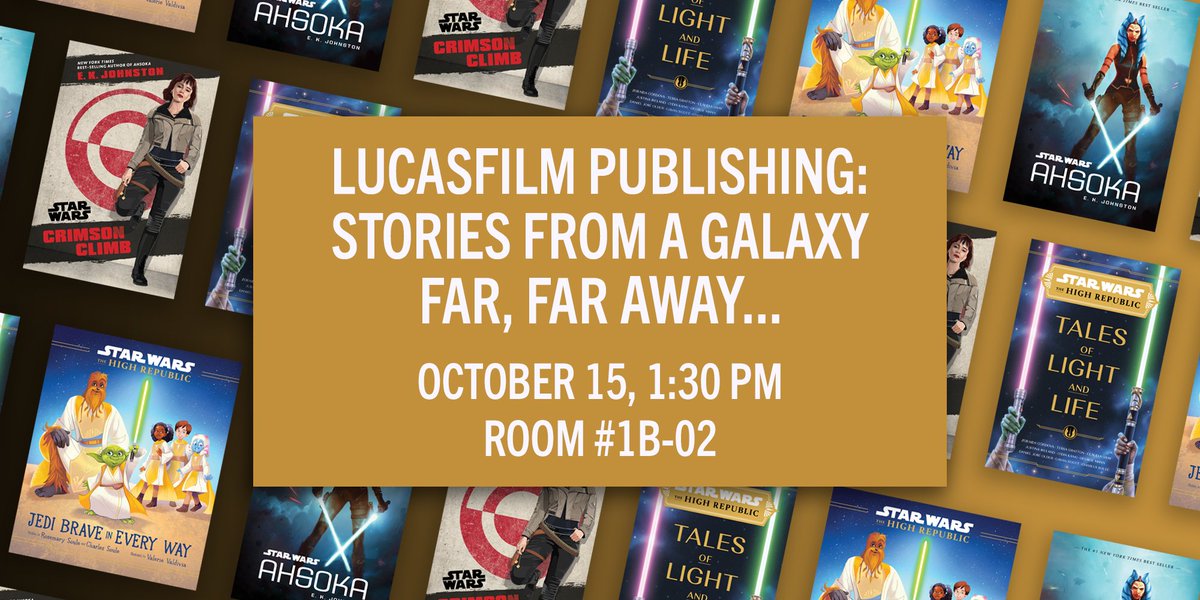 Stories from a galaxy far, far away will be revealed during the #NYCC Lucasfilm Publishing panel! (📍 October 15, 1:30 PM, Room 1B-02)