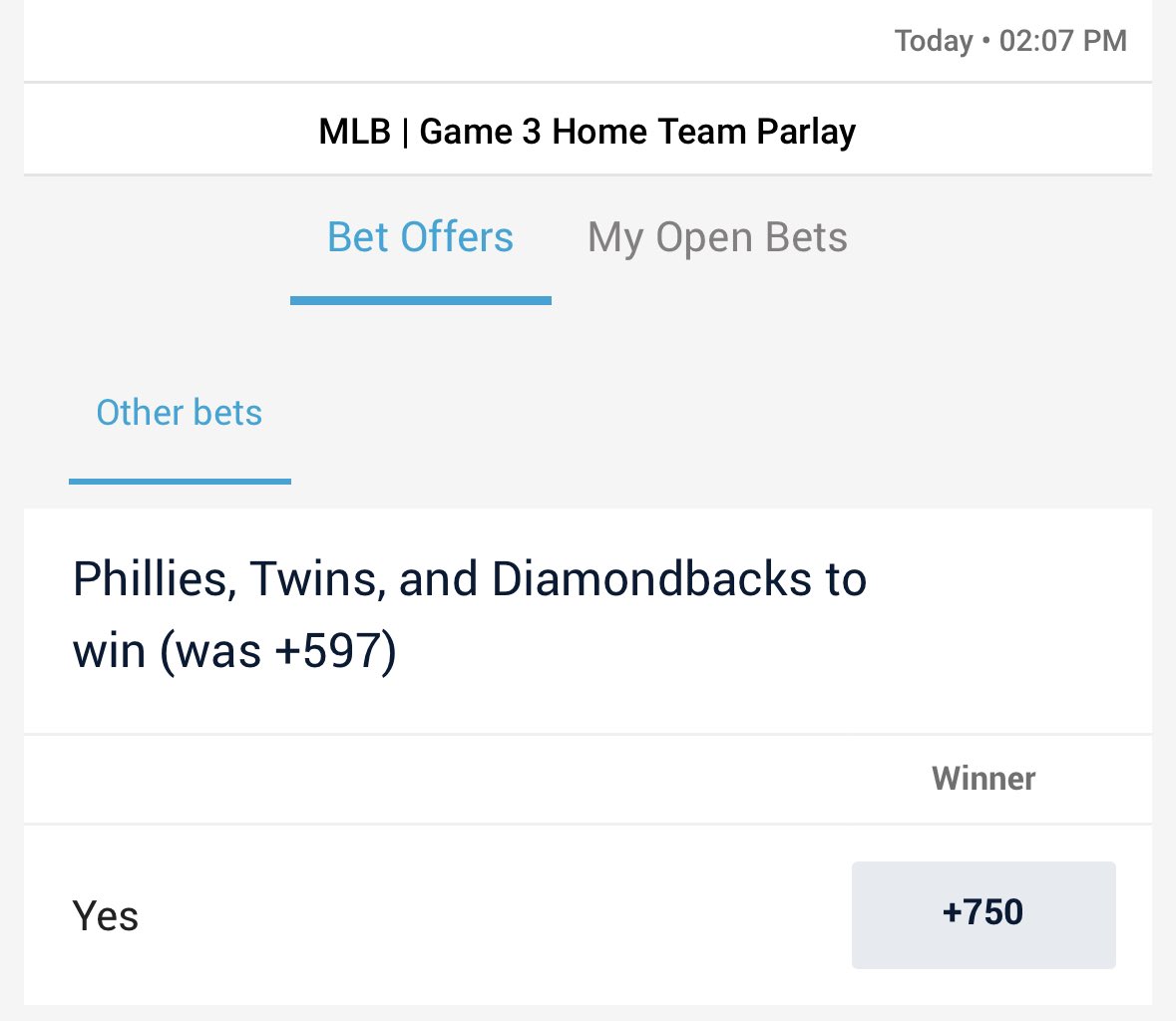 BettingAz's tweet photo. This is about 4.5% EV and in for .5U! https://t.co/Ft6JG9BpTG