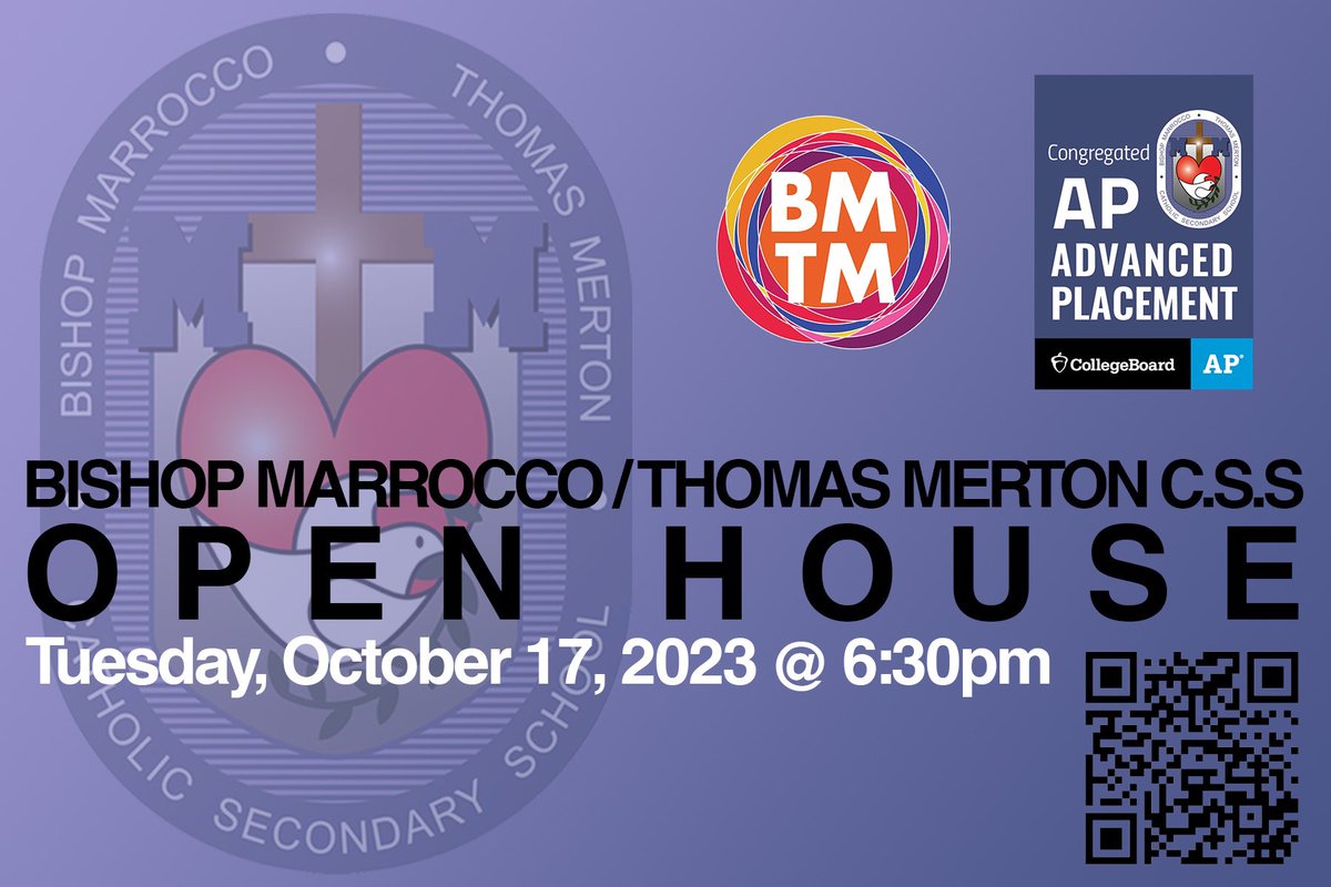 BMTM Open House is Tuesday, Oct. 17 at 6:30pm! Share the news. 🏫