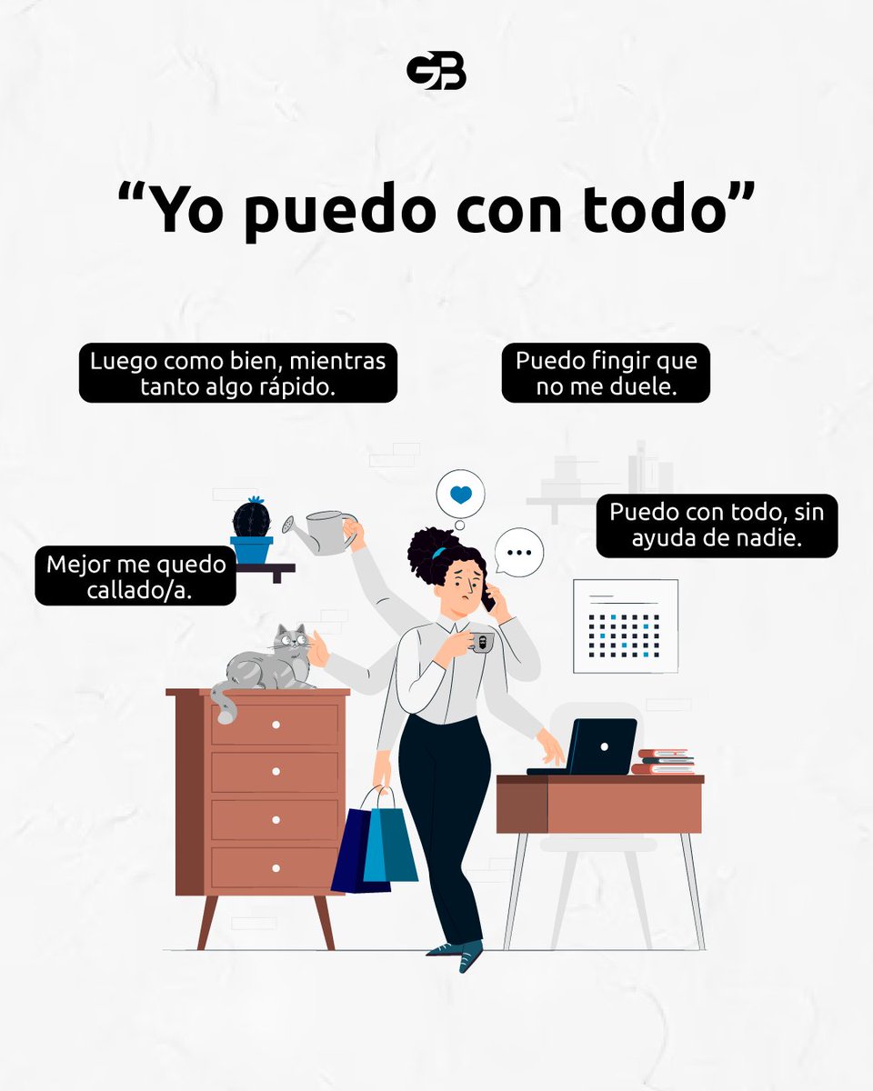La salud mental es importante, influye la forma en que pensamos, sentimos y actuamos cuando enfrentamos una situaciones cotidiana. Recuerda primero yo y después el mundo y su caos, empieza amarte y cuidarte desde adentro 💙

#DiaMundialdelaSaludMental #familiagb #ladooscurogb