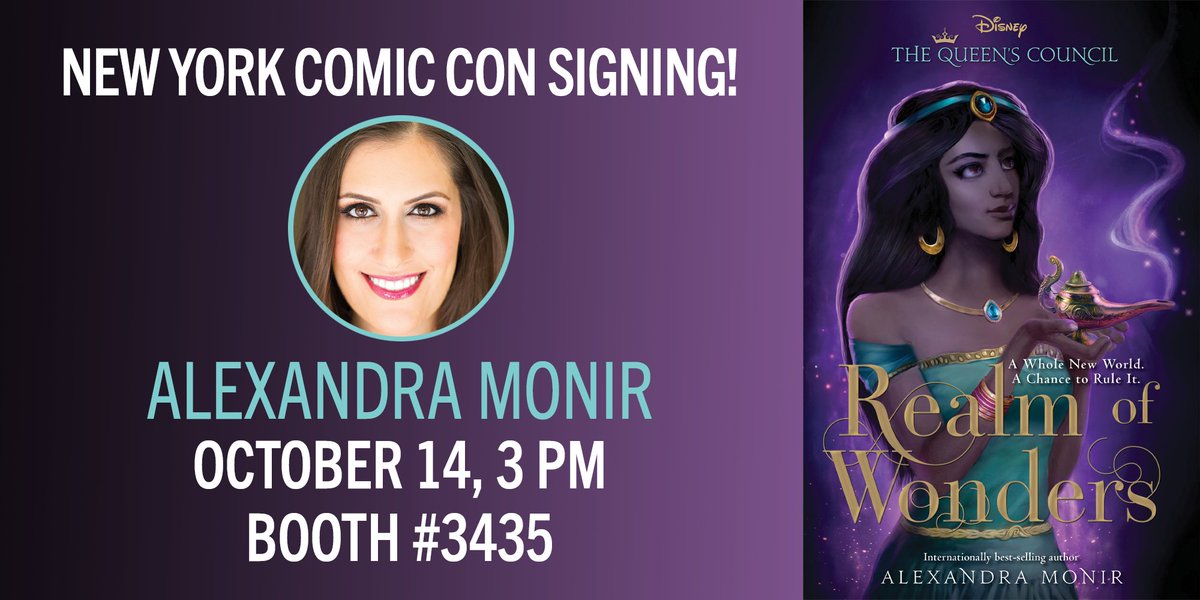 Catch <a href="/TimelessAlex/">Alexandra Monir</a> signing Realm of Wonders on Saturday, Oct. 14 at #NYCC in Disney Publishing booth 3435!