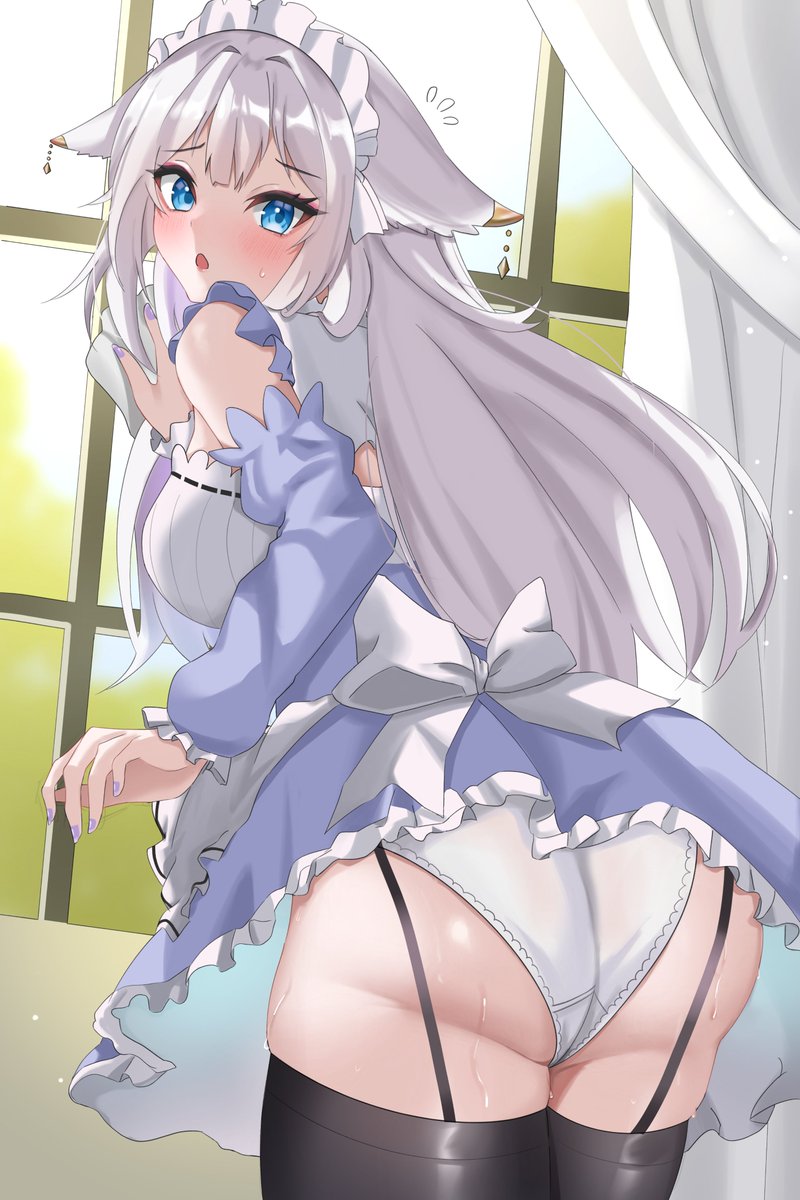 arisudear's tweet photo. 1 Month until Debut, Im gonna miss my maid outfit💜

🎨: @YbPac18
#Allyse https://t.co/uNcRq86Ale