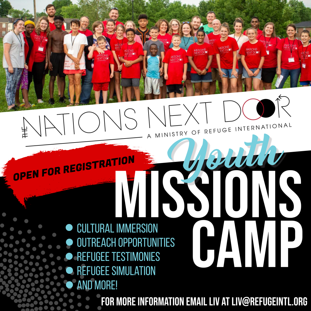 Refuge_Intl's tweet photo. If your church is looking for an alternative to a traditional camp experience, check out The Nations Next Door, where your students will have the opportunity to interact with the nations in their own backyard. For more information, please contact Liv at liv@refugeintl.org https://t.co/EfUHwxhZRp