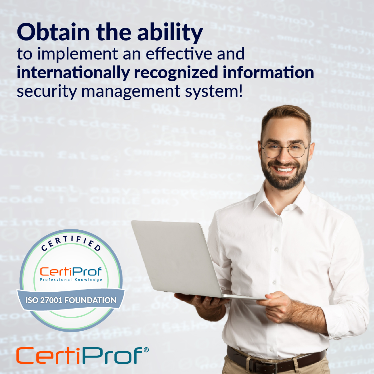 🌐 Elevate your career to the next level with the Certified ISO/IEC 27001:2022 Foundation - I27001F from CertiProf!

In a world where information security is paramount, being certified in ISO 27001 not only places you a step ahead in the digital security game, but also clears any