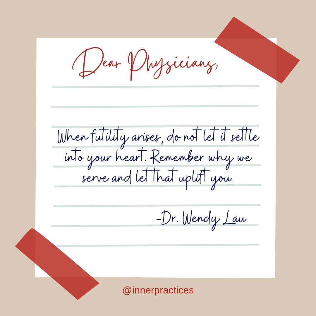 The first step to our wellbeing is radical self-honesty.  When futility or cynicism arises, we look deeply to recognize the underlying causes and conditions without judgement. #avoidingburnout #physicianburnout #physicianselfcare #selfcaretips
