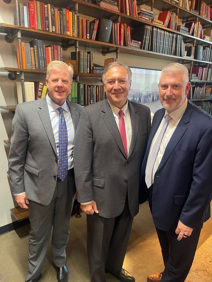 mikepompeo's tweet photo. I am honored to join Liberty University and thrilled to work with the Helms School of Government! Nothing is more important to our nation’s future than the proper education of young Americans. https://t.co/Zf2ASfOIrw