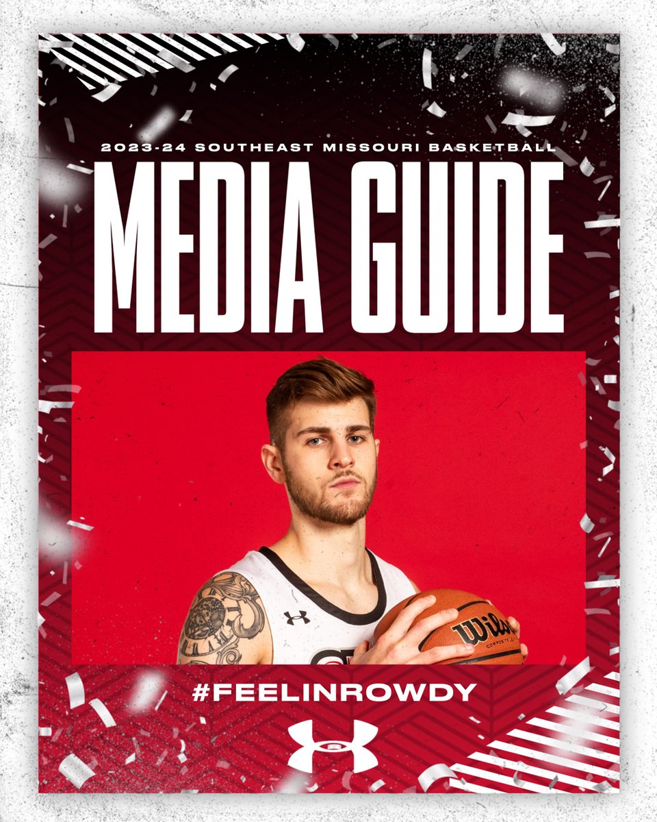 SEMOMBB's tweet photo. Tip-off for the reigning OVC Tournament Champion SEMO basketball team is less than a month away. Time to get a look at the 2023-24 Redhawks.
Media Guide: https://t.co/cLmYK9jEoA
PDF Version: https://t.co/tX0m0MzKeQ https://t.co/UZ5N52mTFd
