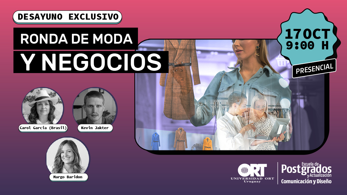 Te invitamos a participar de un desayuno exclusivo en el que presentaremos los primeros postgrados en negocios de la moda del país.
¡Te esperamos! 👉 bit.ly/3rDeAoc
𝗘𝘅𝗽𝗼𝗻𝗲𝗻: Carol Garcia, <a href="/KevinJakter/">Kevin Jakter</a>  y Margot Baridon
𝗠𝗼𝗱𝗲𝗿𝗮: <a href="/bianchi_sabri/">Sabrina Bianchi</a>