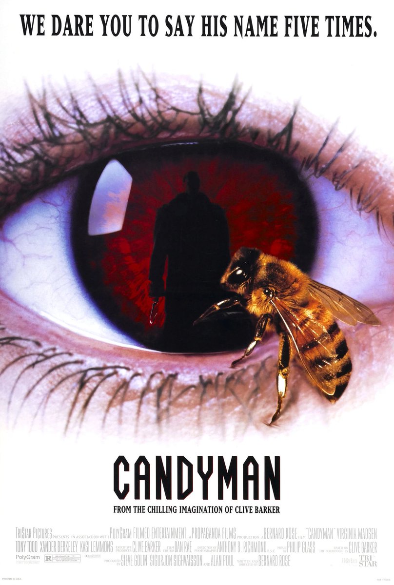 Day 81 out of 100 #HorrorMovies til #Halloween

(Also Day 11: Tony Todd of #31DayHorrorChallenge from <a href="/NOFSpodcast/">NIGHTMARE ON FILM STREET</a> )

When I think of Tony Todd it’s a must that I watch 1992’s “Candyman”
#HorrorFamily #NowWatching #NightmareonFilmStreet