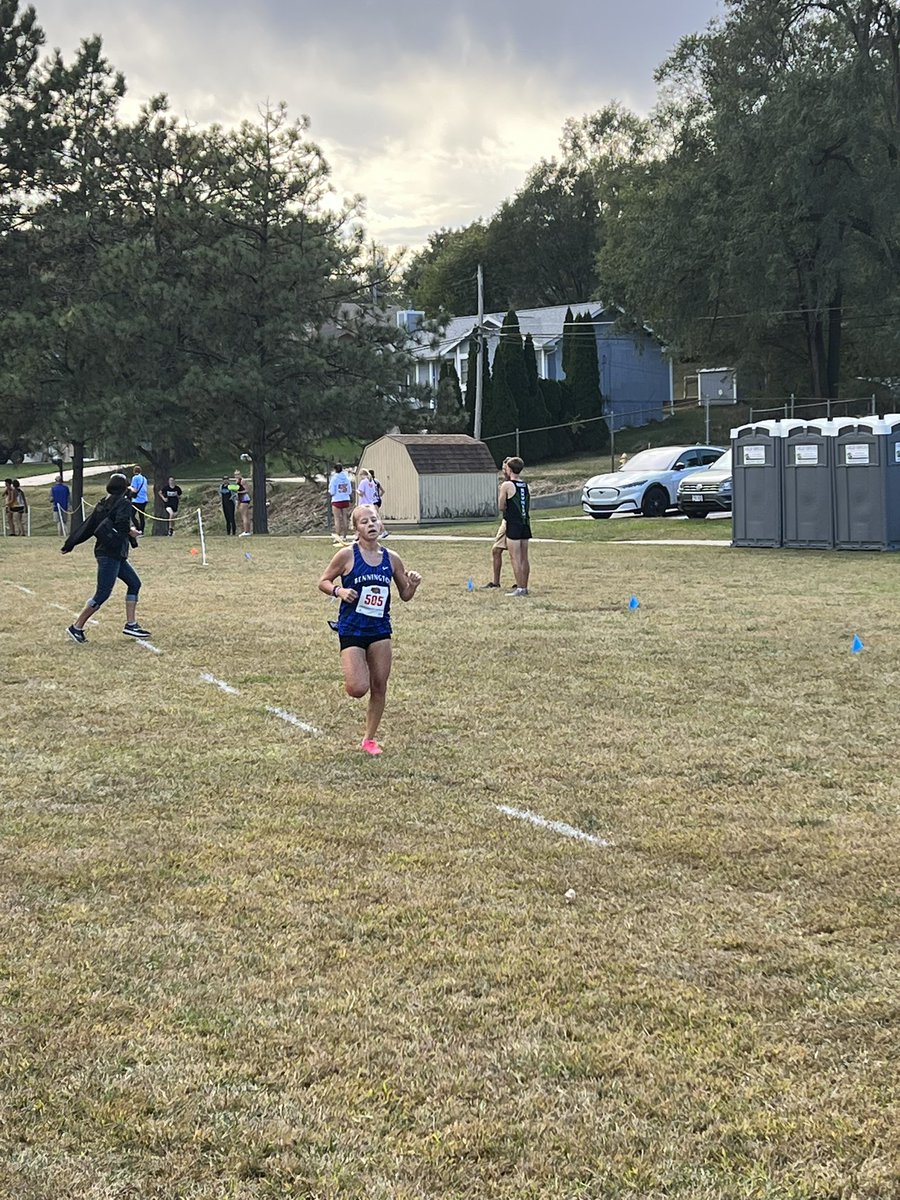 WeRBennington's tweet photo. The Badgers girls varsity are your B-2 District Champs!! All 6 Badgers finish in the top 10! Way to compete!! Congrats!! @runbadgerxc #wearebps https://t.co/q1Jyk6ghe5