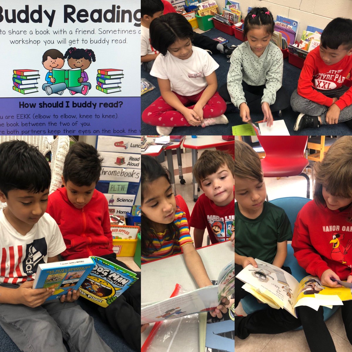 ERSPowers's tweet photo. Second graders buddy read by sharing books with friends during reading workshop! #proud2bnhpgcp https://t.co/tztwOywpJ5