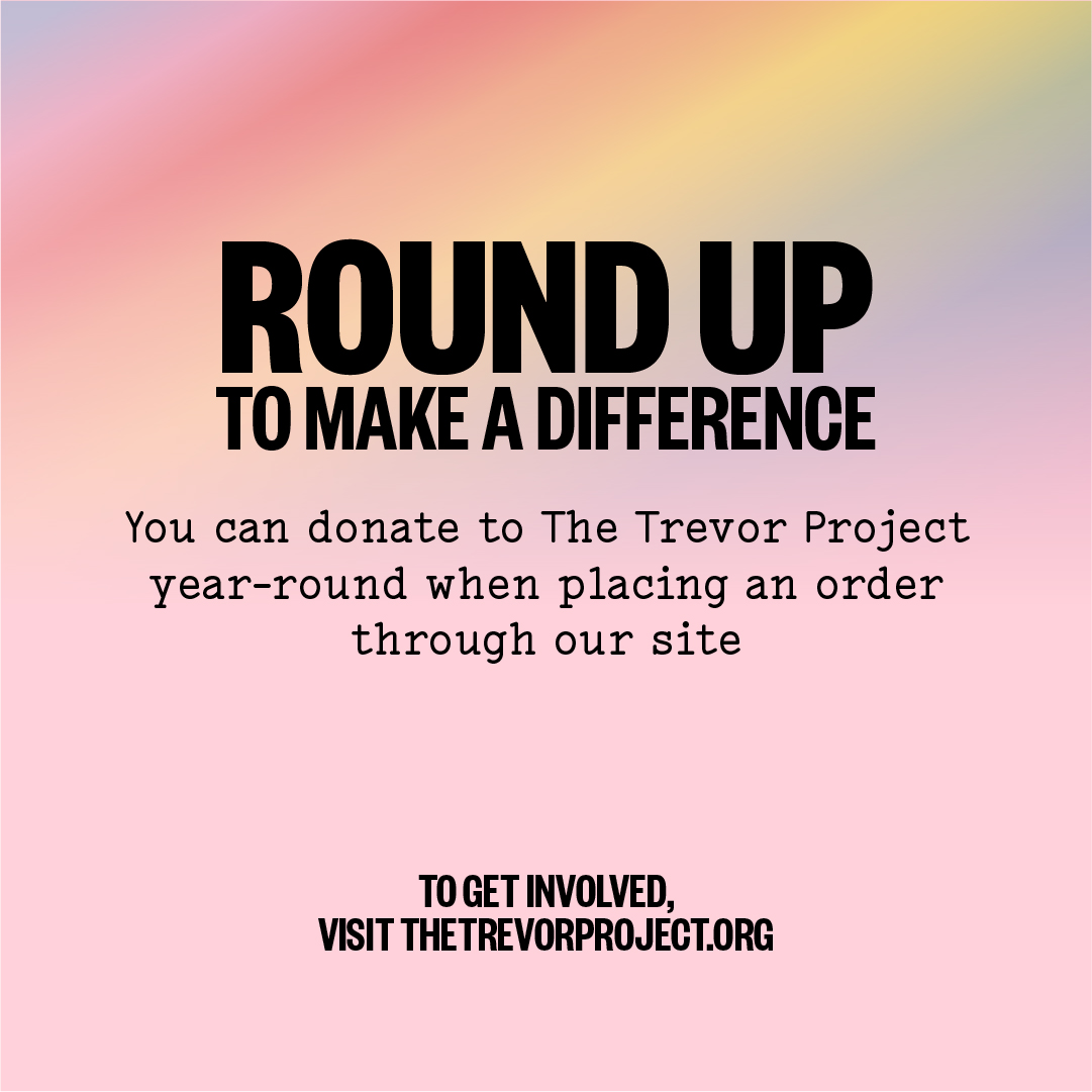 We're celebrating #NationalComingOutDay alongside our fellow LGBTQIA+ family! 🏳️‍🌈💕🏳️‍⚧️

Did you know that when you place an order on our website, you can round up to donate to @trevorproject year-round? The Trevor Project is the world's largest suicide prevention &amp; mental h