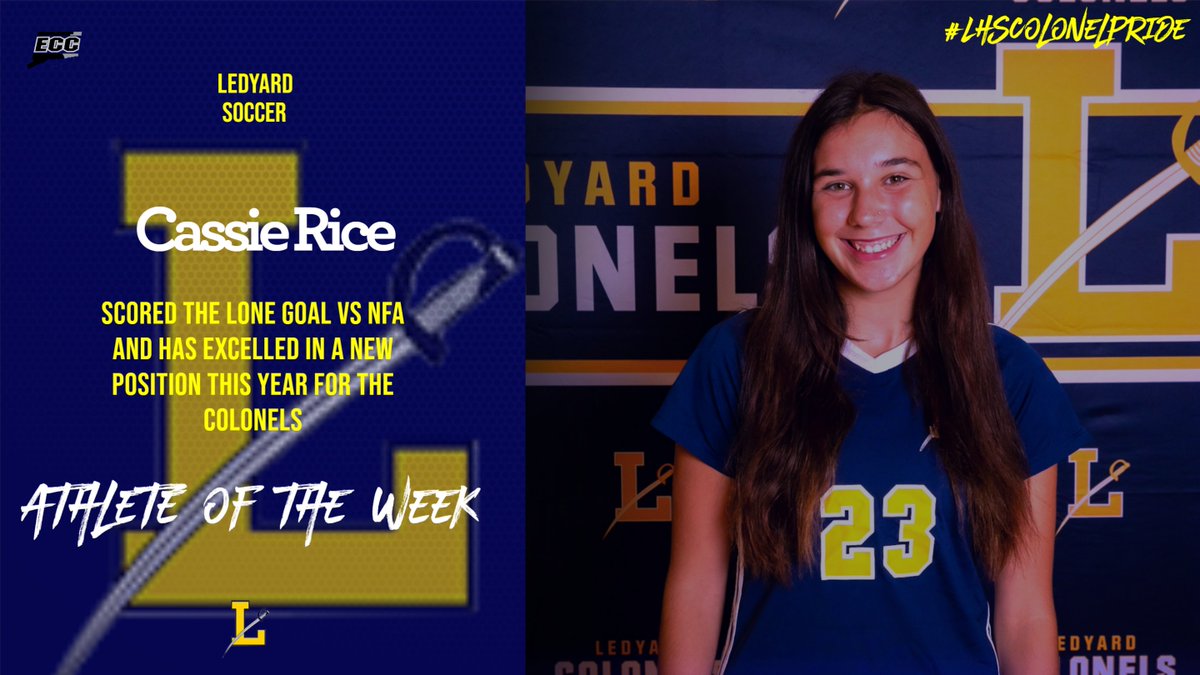 ledyardsports's tweet photo. LHS Female Athlete of the Week #LHScolonelpride https://t.co/7KVV64ZhEz