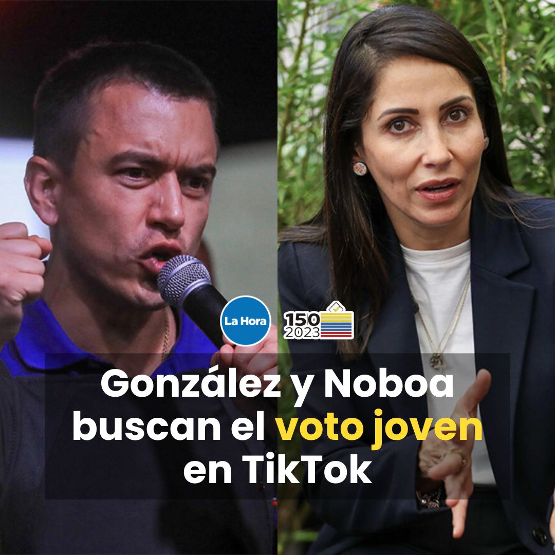 Daniel Noboa y Luisa González se han lanzado de cabeza y han mostrado su lado más íntimo para captar el voto joven 👀. Aquí una recopilación sus de parodias, humor, mascotas y más 👉🏻 bit.ly/3ZPWv2O