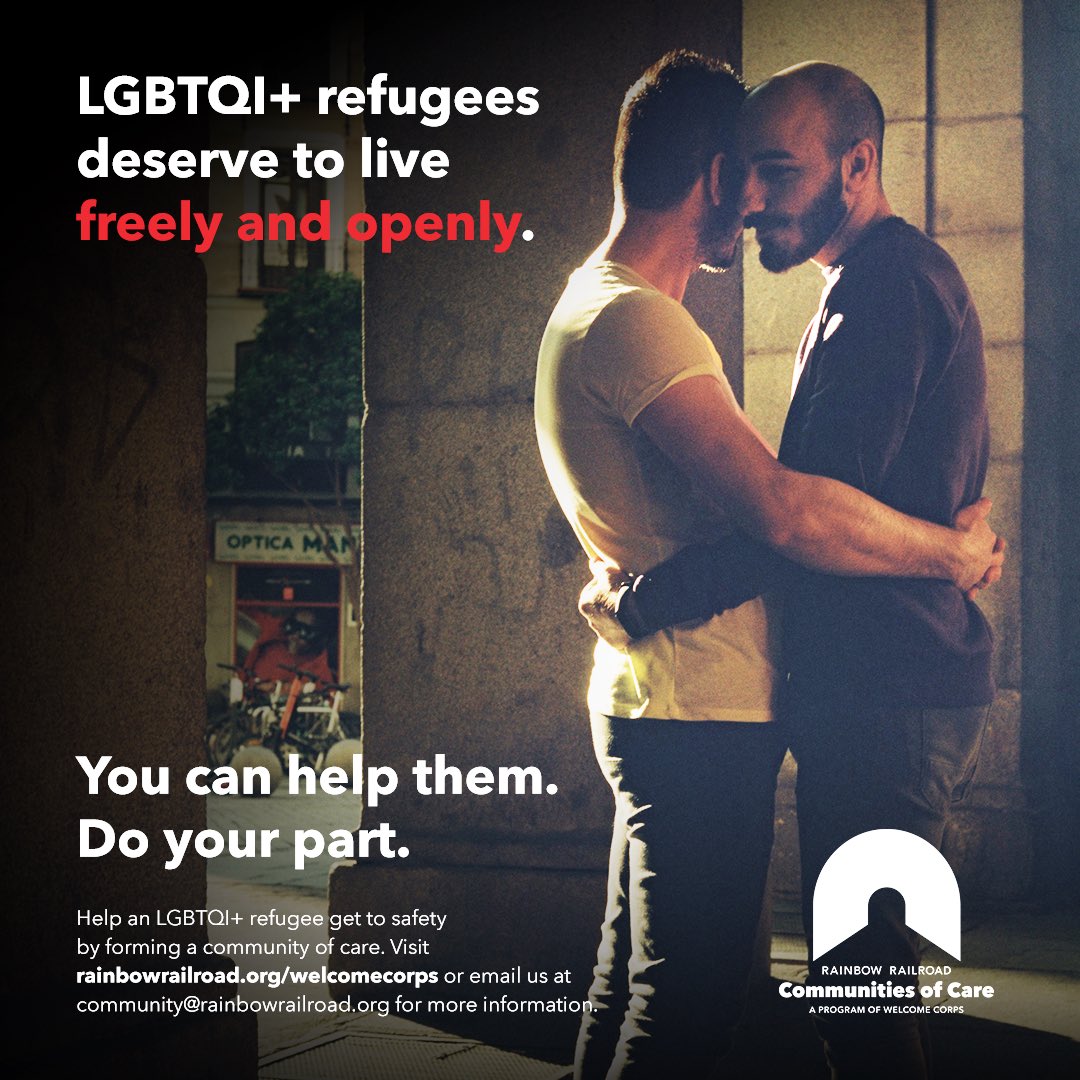 One Journey Festival (@1journeyfest) on Twitter photo Today is #NationalComingOutDay, but for many LGBTQI+ people around the world, coming out isn’t safe. Help create belonging for LGBTQI+ newcomers by forming a Community of Care through <a href="/RainbowRailroad/">Rainbow Railroad</a>. Join the movement by visiting rainbowrailroad.org/welcomecorps Today is #NationalComingOutDay, but for many LGBTQI+ people around the world, coming out isn’t safe. Help create belonging for LGBTQI+ newcomers by forming a Community of Care through <a href="/RainbowRailroad/">Rainbow Railroad</a>. Join the movement by visiting rainbowrailroad.org/welcomecorps