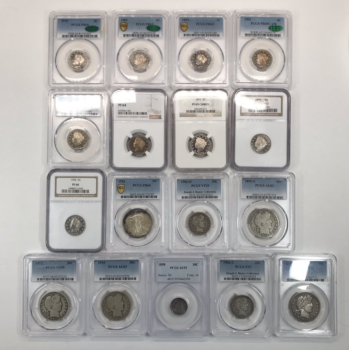 New inventory on website…lots of nice proof V nickels!

oldpueblocoin.com/all-numismatic…