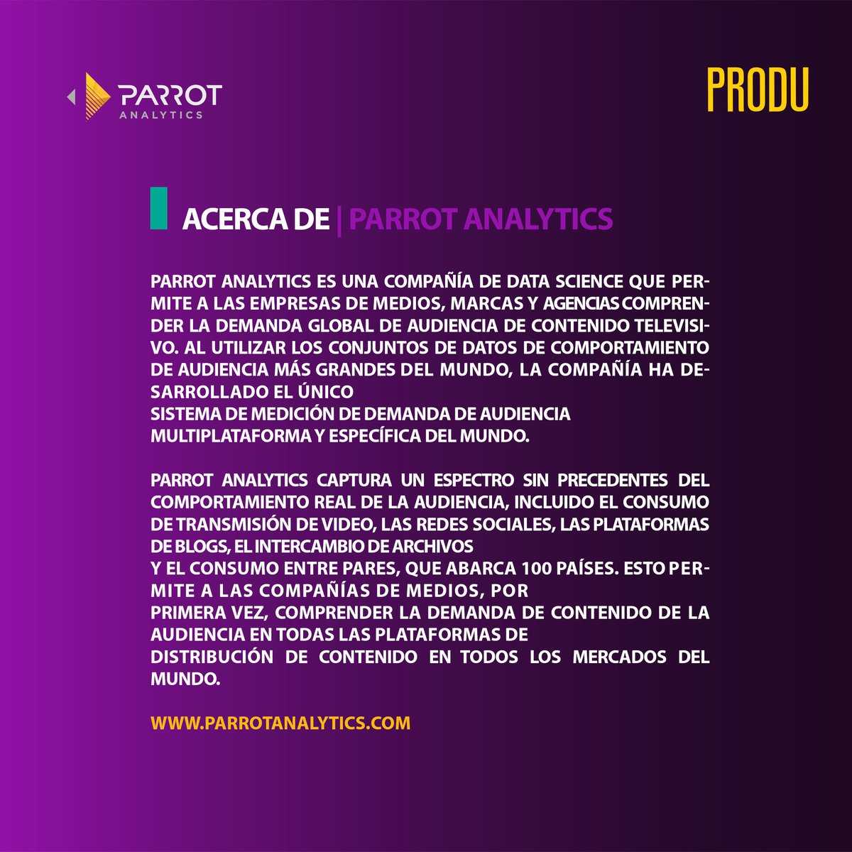 PRODU's tweet photo. EE UU 🇺🇸 #Audiencias #TVDemand #Ranking #SVODFuente:
@ParrotAnalytics
Del 1 al 7 de octubre https://t.co/qeLk3dk5lY