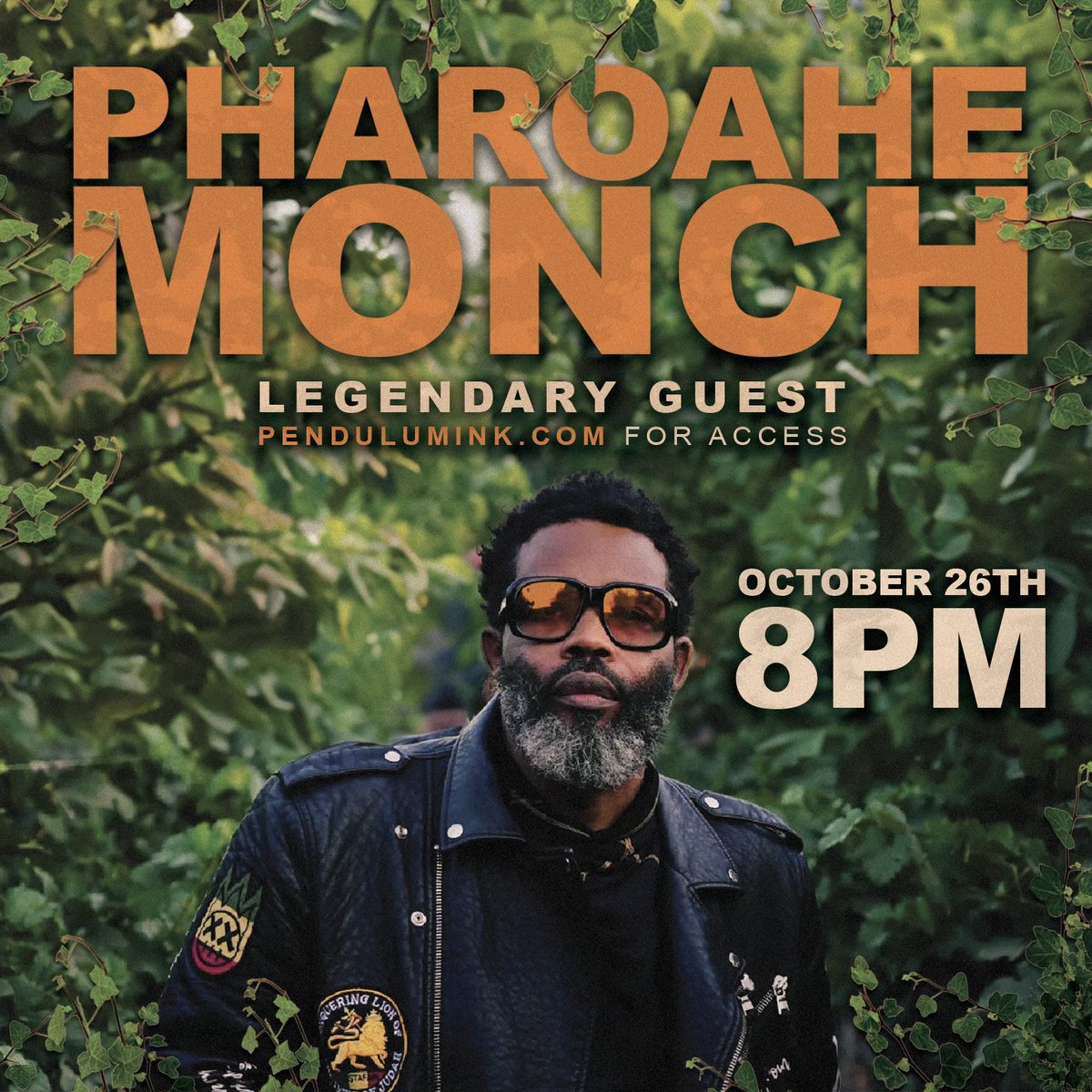 MickeyFactz's tweet photo. Proud to announce my big brother in music, @pharoahemonch will be teaching from his perspective what lyricism, style &amp; mental health looks like ONLY at Pendulum Ink. Link in Bio
Art by @etimeniang

https://t.co/vEsZNhEvIr https://t.co/CY0xi9ctt7