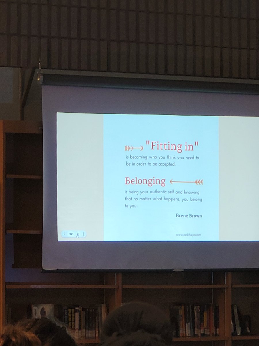 Jessica Webb, Transitions Facilitator, leads discussions with students on knowing and loving how our brains work. Razorbacks are thinking about creating a school where we can all belong. #wrdsb #neurodiversityaffirmingeducation #belongingoverfittingin